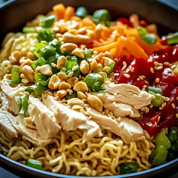 Ramen-Chinesischer Hähnchensalat