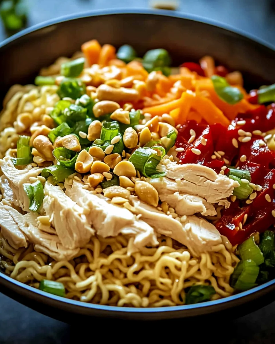 Ramen-Chinesischer Hähnchensalat