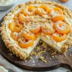 Sommerliche Aprikosentarte mit Skyr und Streuseln