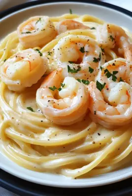 Spaghetti Alfredo mit Garnelen 21 Spaghetti Alfredo mit Garnelen