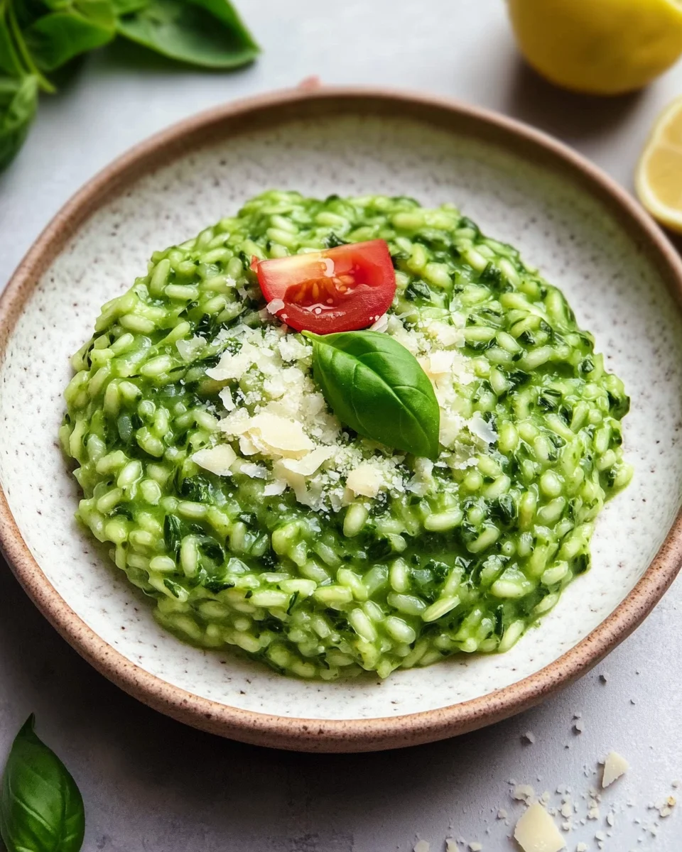 Spinat Risotto mit frischen Kräutern 26 Spinat