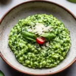 Spinat Risotto mit frischen Kr&auml;utern