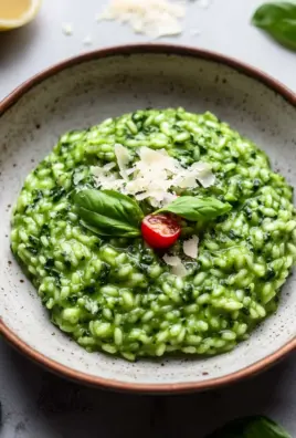Spinat Risotto mit frischen Kräutern