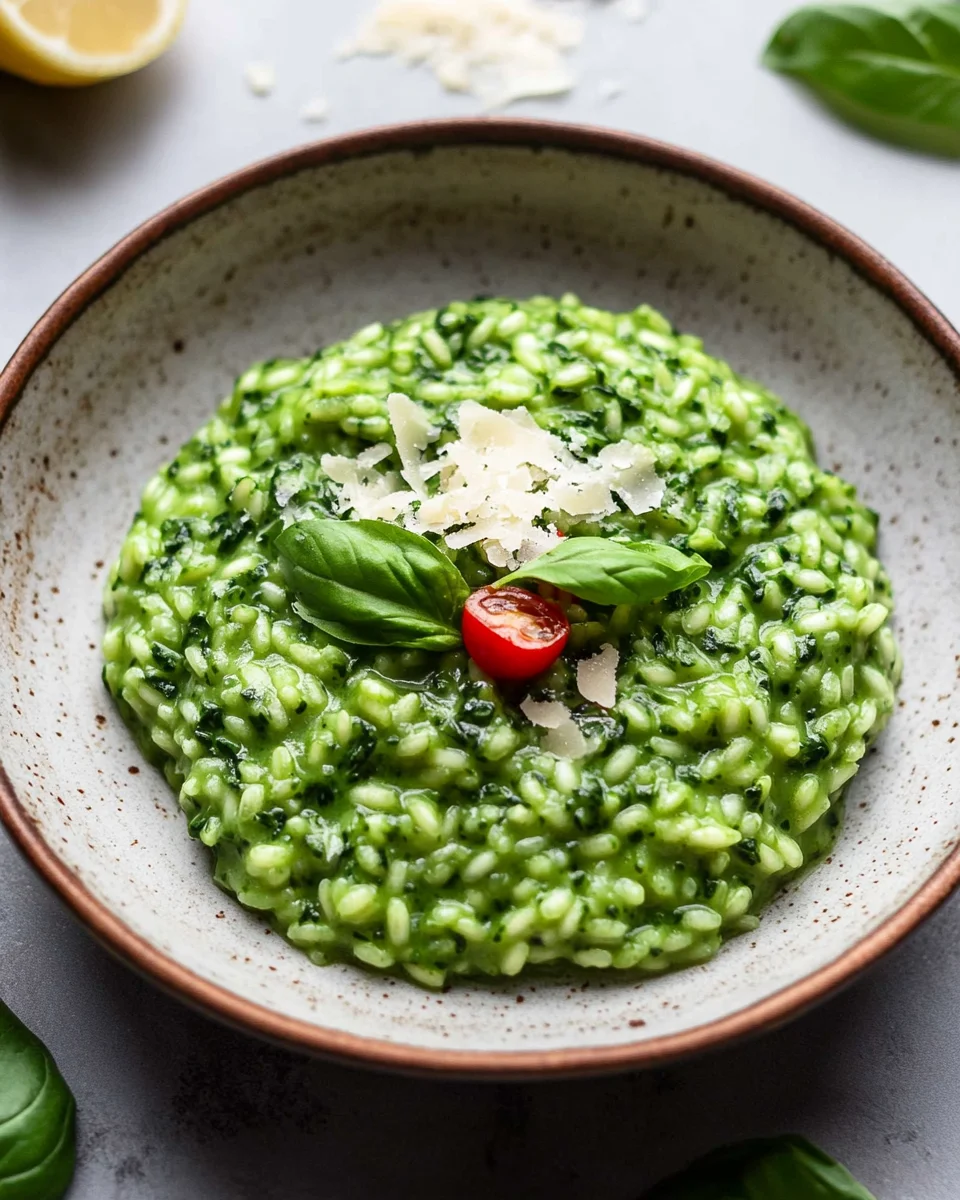 Spinat Risotto mit frischen Kräutern 28 Spinat Risotto mit frischen Kräutern