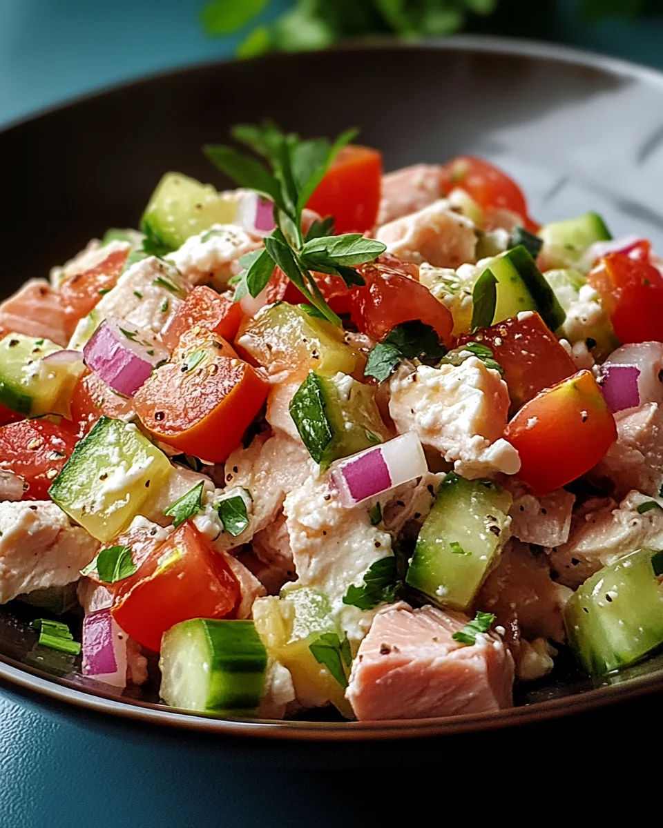 Thunfisch-H&uuml;ttenk&auml;se-Salat