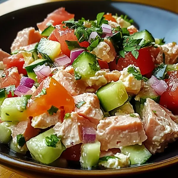 Thunfisch-Hüttenkäse-Salat