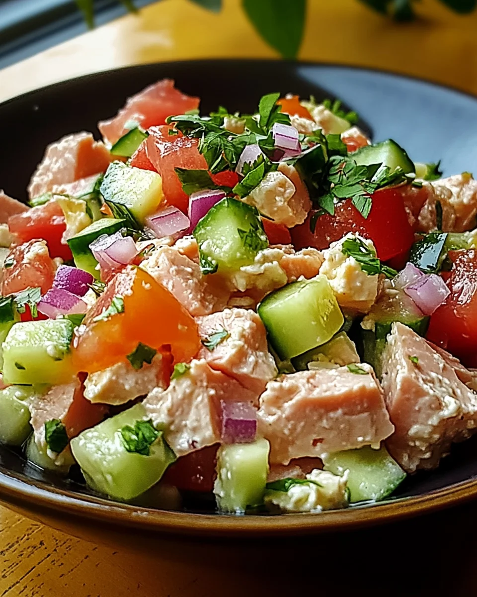 Thunfisch-Hüttenkäse-Salat
