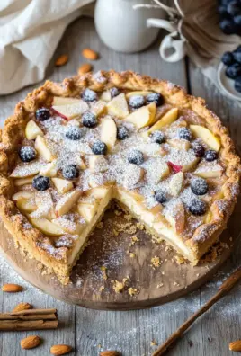 Würziger Bratapfel-Käsekuchen mit Zimtstreuseln