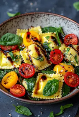 Bunte Ravioli-Gemüse-Pfanne