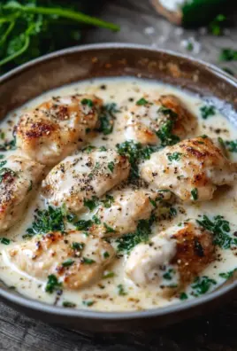 Cremiges Parmesan-Hühnchen mit Frischkäse