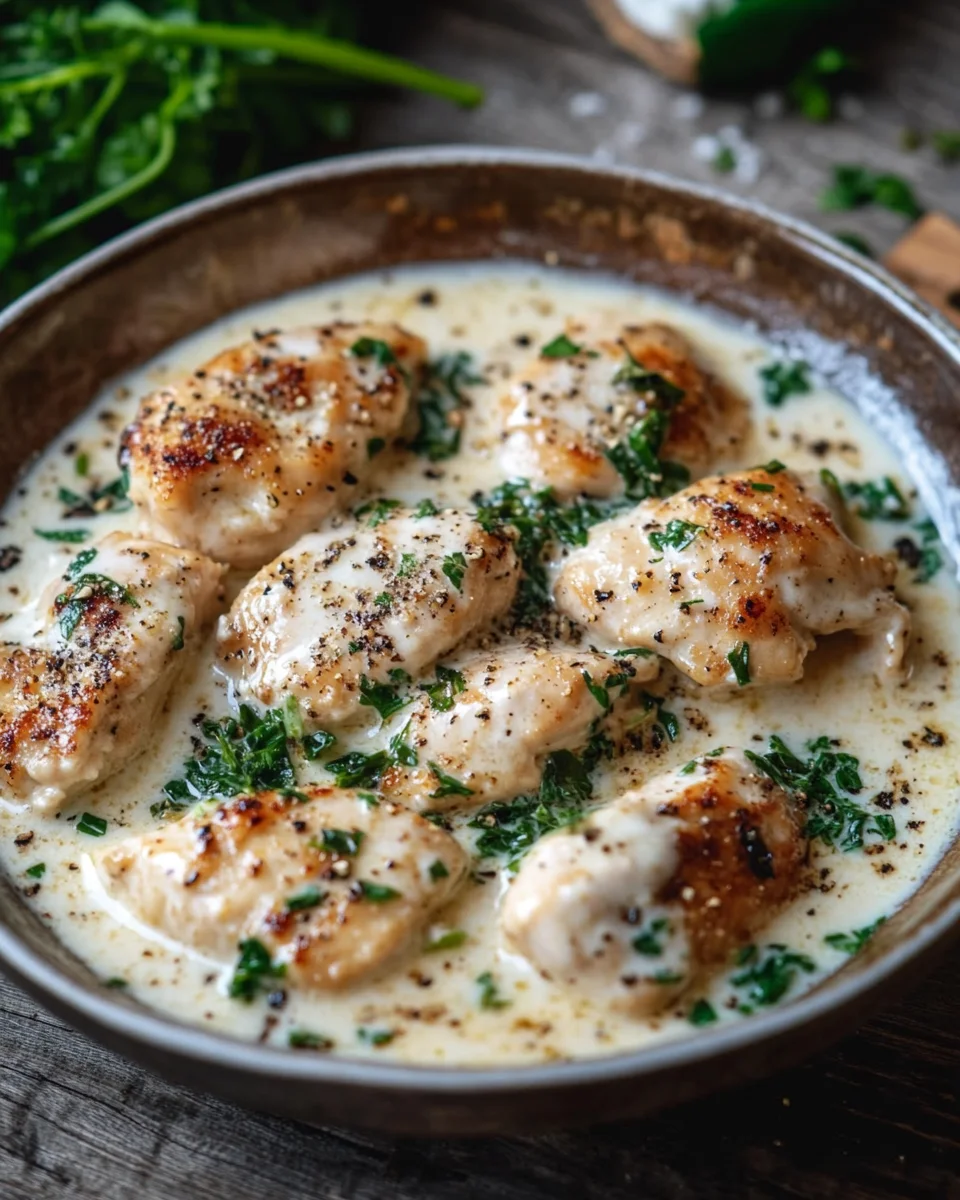Cremiges Parmesan-H&uuml;hnchen mit Frischk&auml;se
