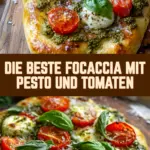 Die beste Focaccia mit Pesto und Tomaten 20 Pinterest Hidden Image