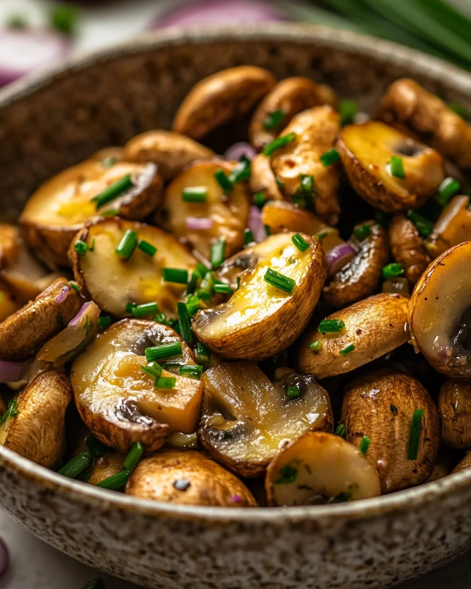 Gebratene Champignons mit KnoblauchdipGebratene Champignons mit Knoblauchdip