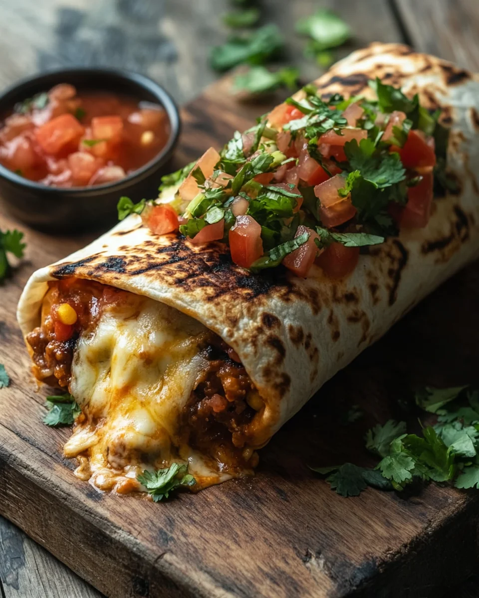 Gegrillter Käse-Burrito