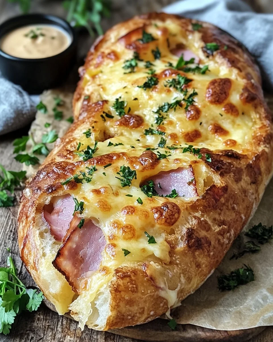 Handbrot mit Schinken und Käse 20 Handbrot