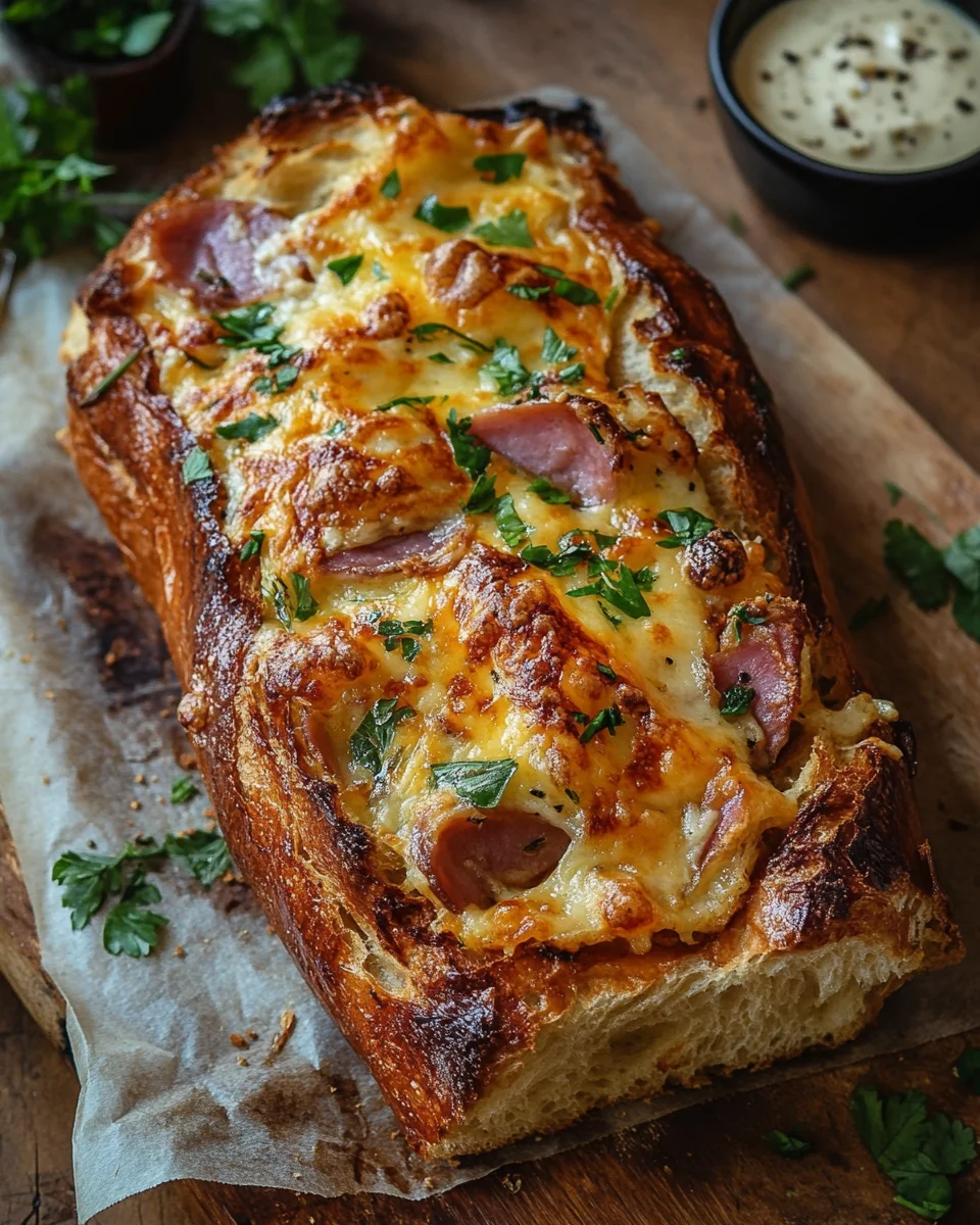 Handbrot mit Schinken und Käse 22 Handbrot mit Schinken und Käse