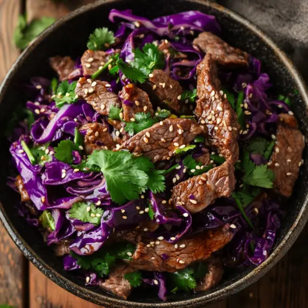 Hearty Beef and Cabbage Wok