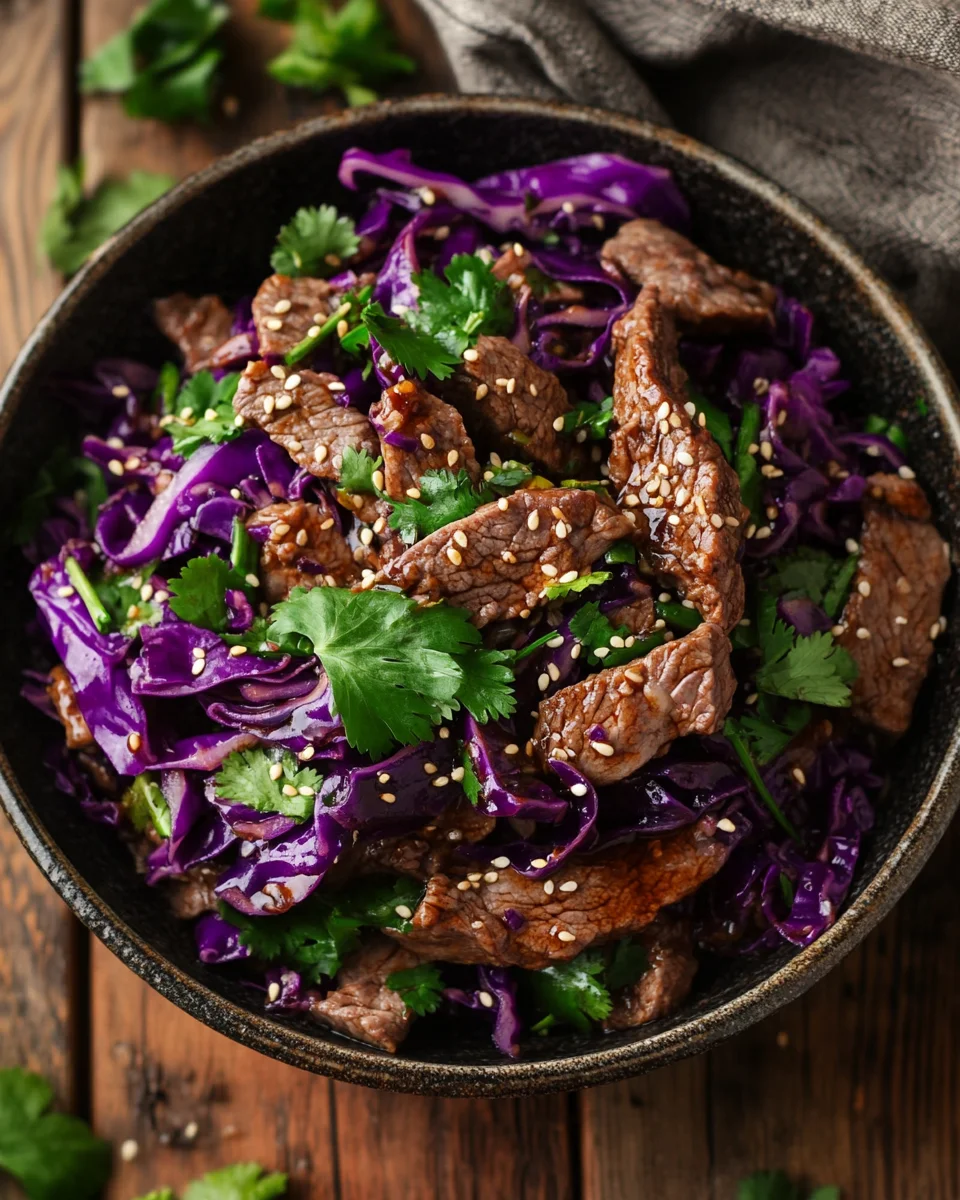 Hearty Beef and Cabbage Wok