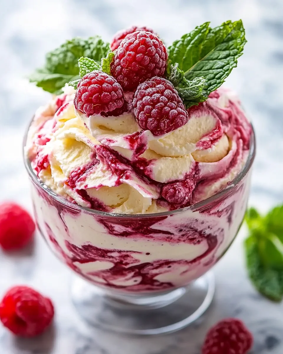 Himbeerwolke mit Mascarponecreme