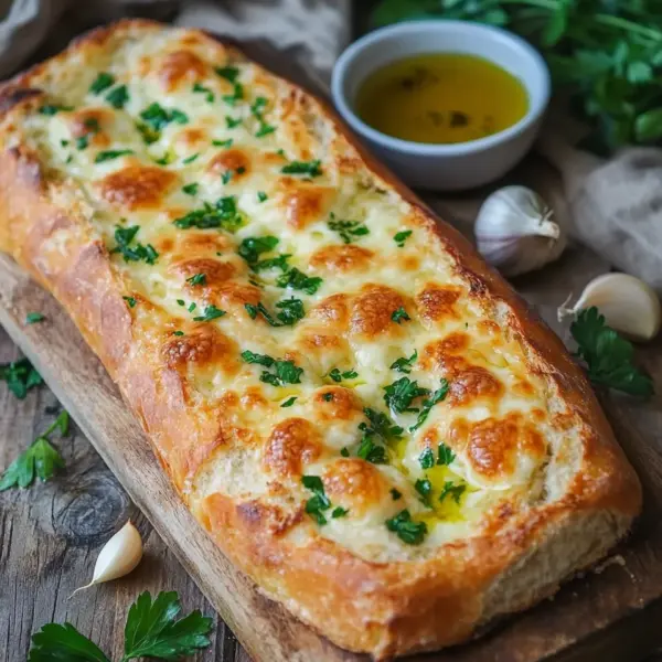 Käse-Knoblauchbrot zum Aufbacken