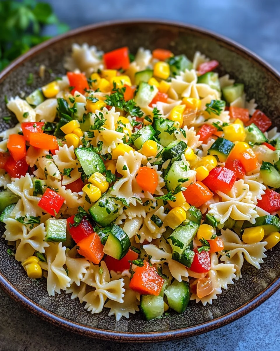 Kinder Nudelsalat mit Frischkäse