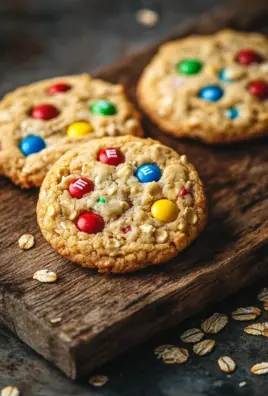 M&M-Cookies mit Haferflocken