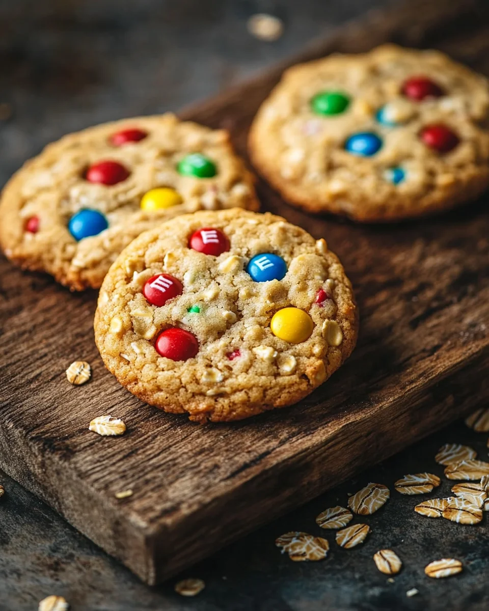 M&M-Cookies mit Haferflocken