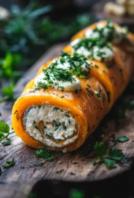 Möhrenrolle mit Frischkäse