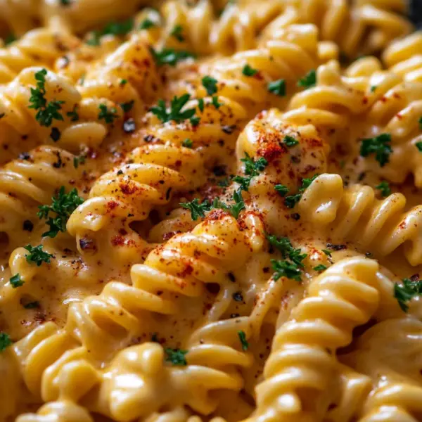 Nudeln in Käse Sahne Soße
