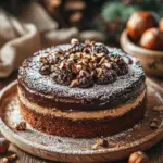 Nusskuchen mit Nougatcreme