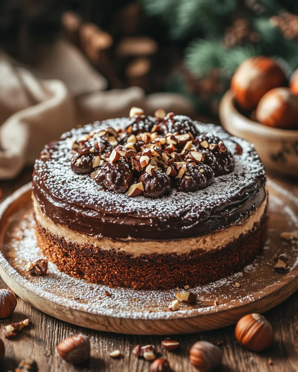 Nusskuchen mit Nougatcreme