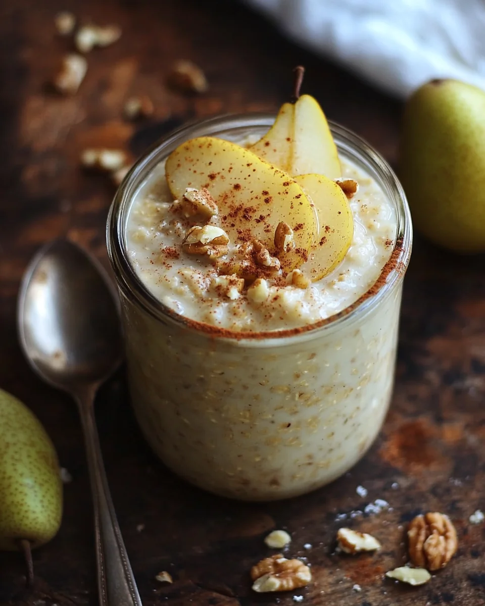 Overnight Oats with Cinnamon and Pear 17 Overnight