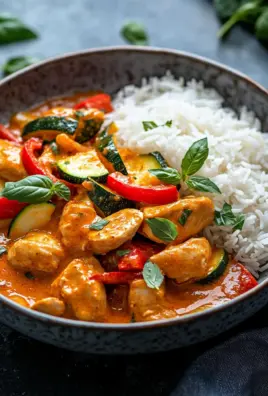 Paprika-Zucchini-Rahm-Hähnchen