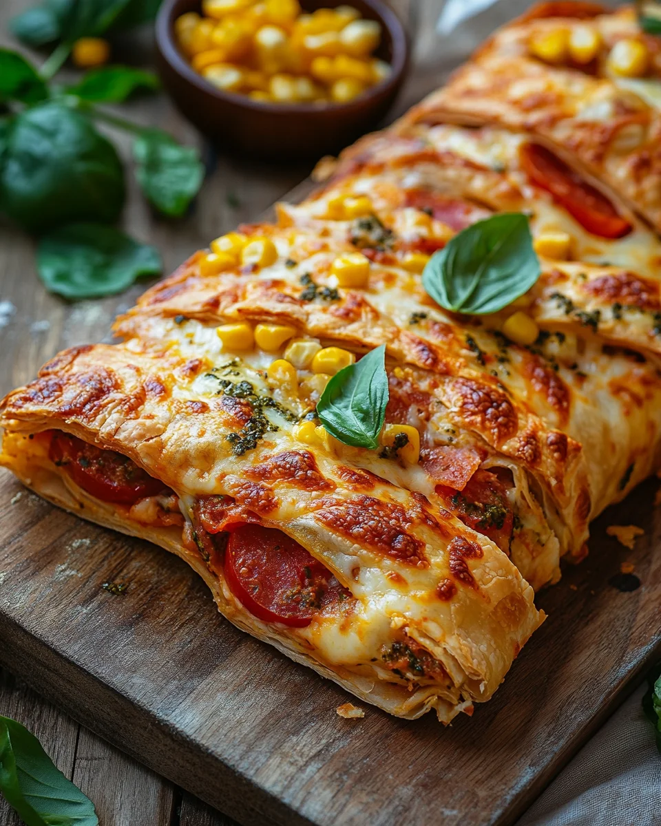 Pizza-Strudel
