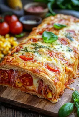 Pizza-Strudel aus fertigem Pizzateig 26 Pizza-Strudel aus fertigem Pizzateig