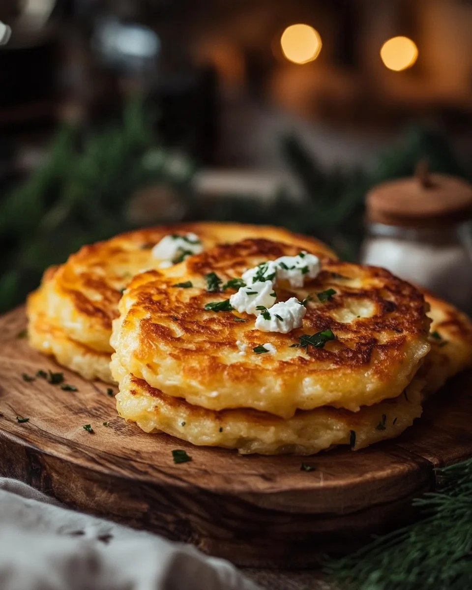 Röstiecken mit Feta überbacken