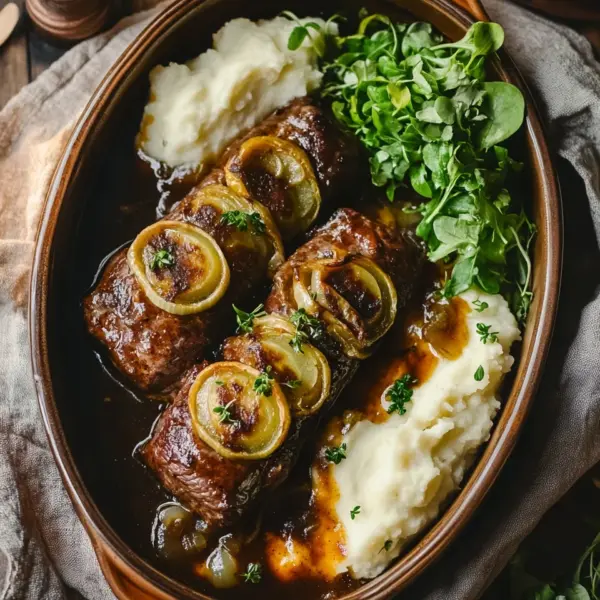 Rouladentopf aus dem Backofen
