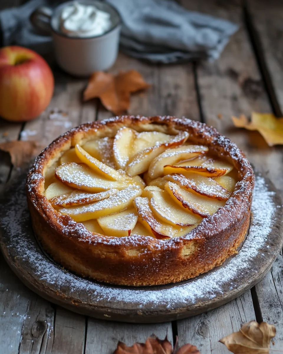 Saftiger Apfelkuchen mit Pudding