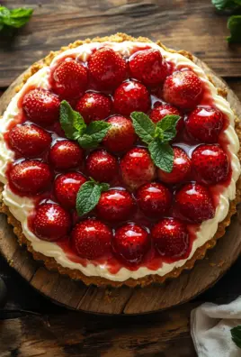Schneller Erdbeerkuchen mit Schmand