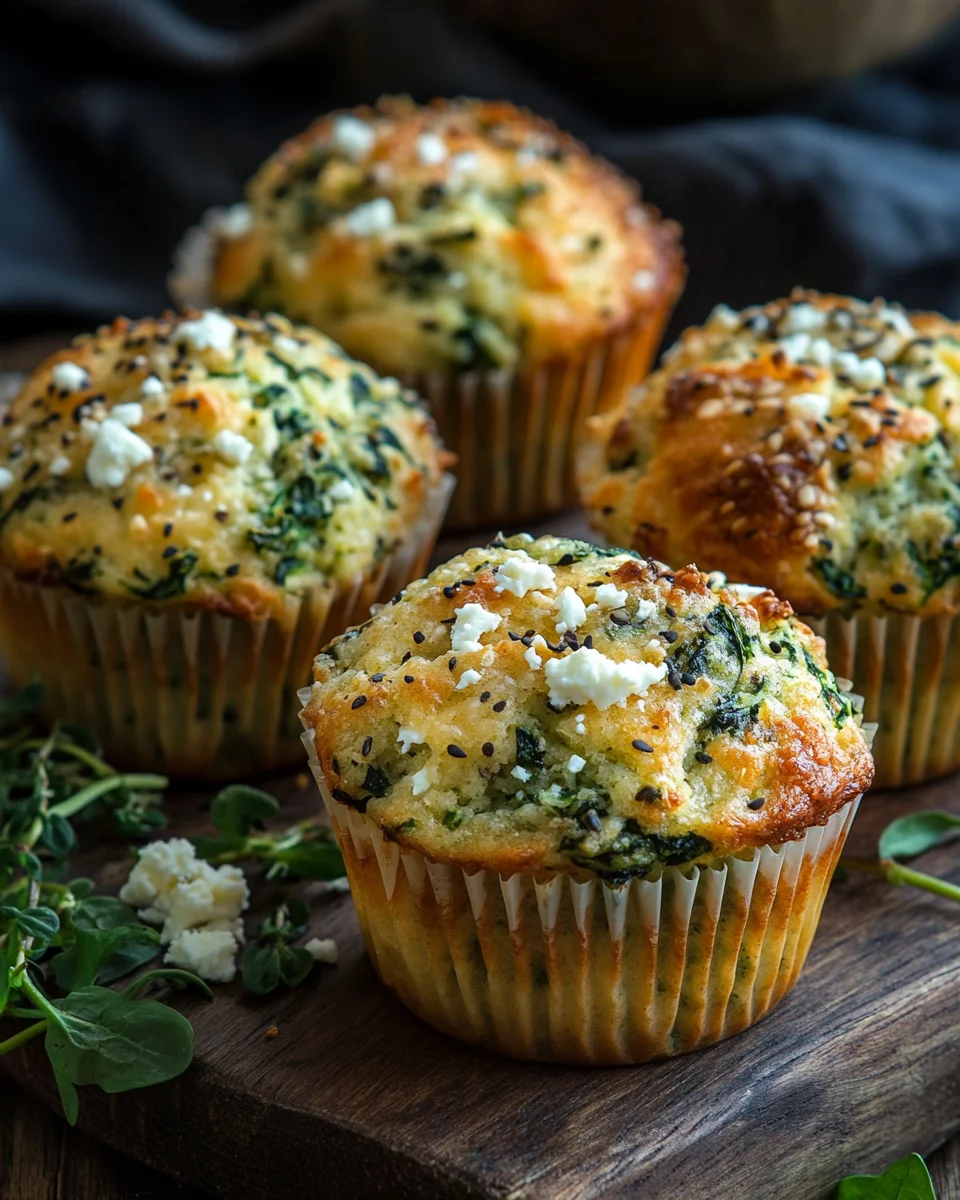 Spinat-Feta-Muffins