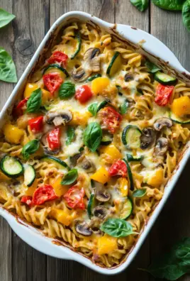 Vegetarischer Nudelauflauf