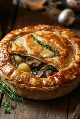 Wirsing-Pie mit Pilz-Linsen-Kartoffelfüllung