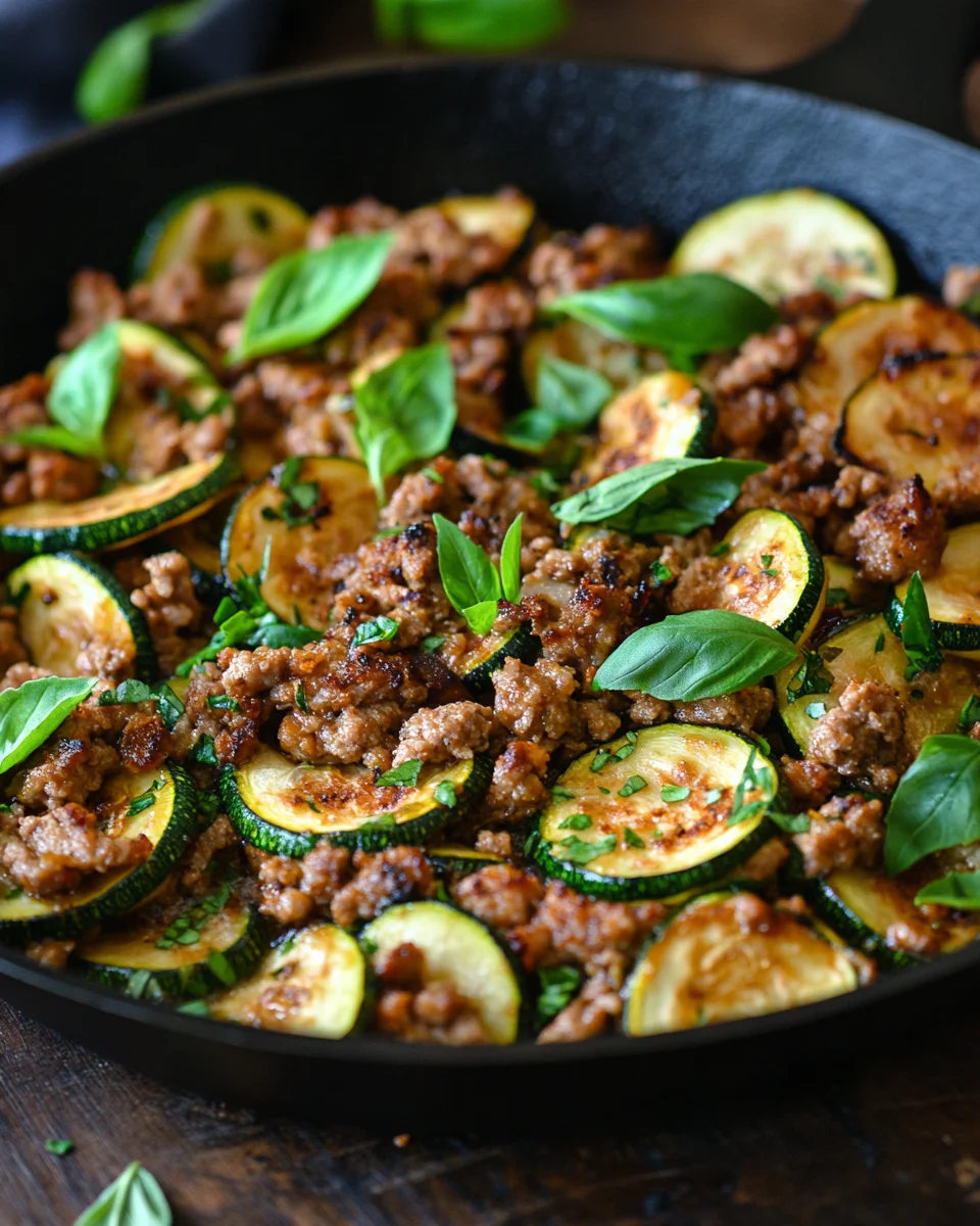 Zucchini-Hack-Pfanne